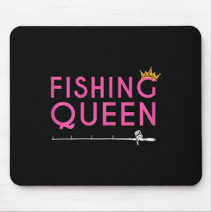 Fishing Queen - Funny Fisher Lady Apparel Gift Mouse Pad