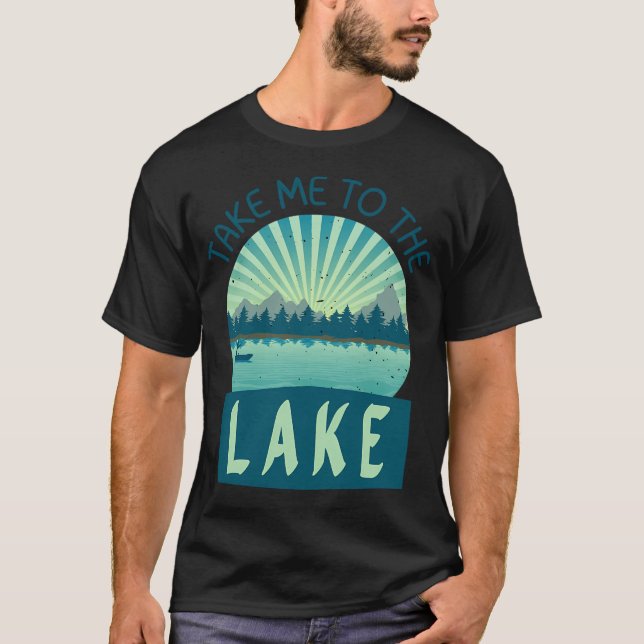 Fishing Queen - Sunset Silhouette T-Shirt (Front)