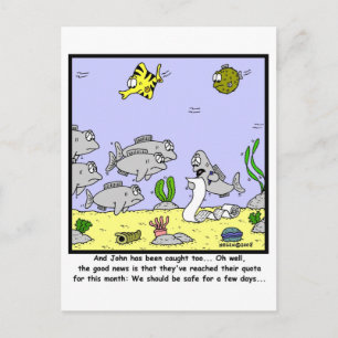 Fishing Quota: Fish cartoon Postcard