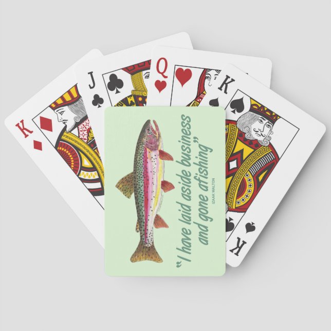 Fishing Quote Playing Cards (Back)