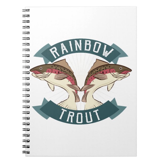 fishing rainbow trout notebook (Front)