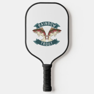 fishing rainbow trout pickleball paddle