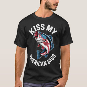 Fishing Red White And Bruh American Flag Fishing 2 T-Shirt