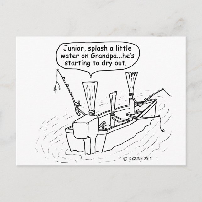 Fishing Reeds Postcard (Front)