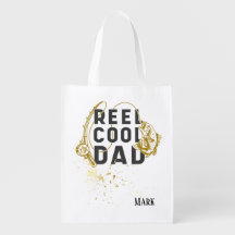 Fishing Reel Cool Dad with golden rod  Father   