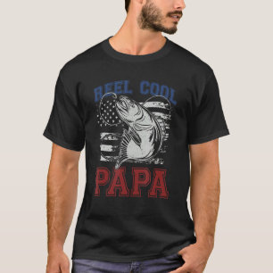 Fishing Reel Cool Papa Fatheru2019s Day Grandpa Jo T-Shirt