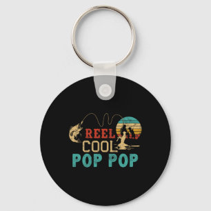 Fishing Reel Cool Pop Pop Father’s Day Gift For Fi Key Ring