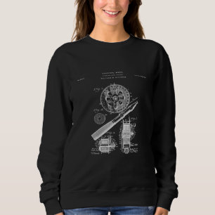 Fishing Reel Patent  fisher  1 Sweatshirt