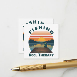 Fishing Reel Therapy Dad Enclosure Card