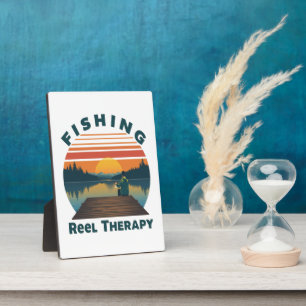 Fishing Reel Therapy Dad Plaque