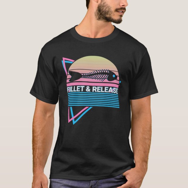 Fishing Retro Fillet & Release T-Shirt (Front)