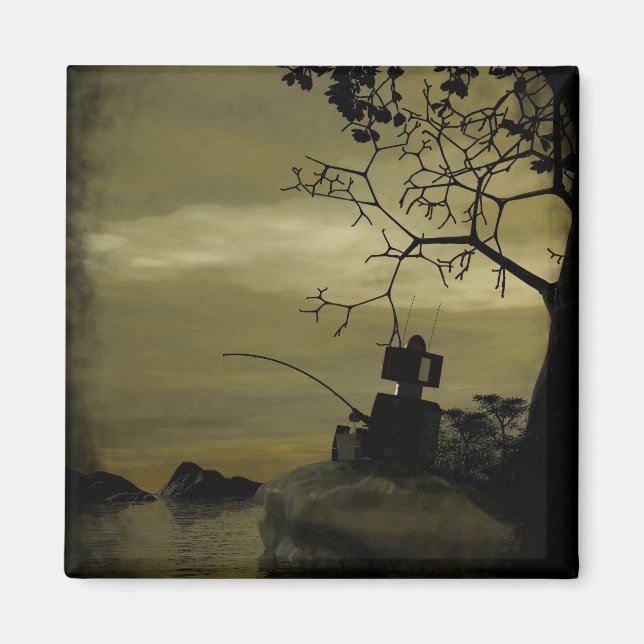 Fishing Robot Magnet (Front)