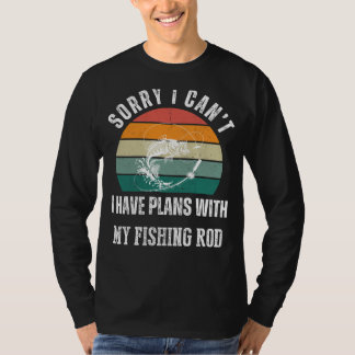 Fishing Rod Plans Tee: Reel in Humourous Style & R T-Shirt