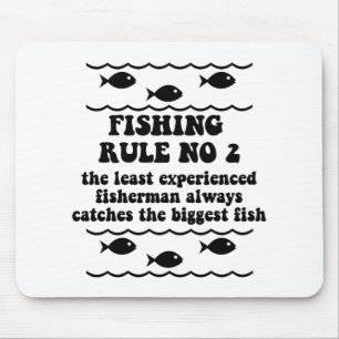 Fishing Rule No 2 Mouse Pad