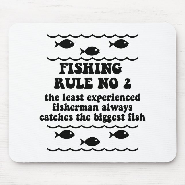 Fishing Rule No 2 Mouse Pad (Front)