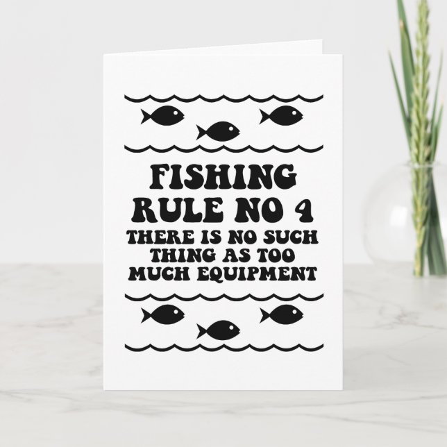Fishing Rule No 4 Card (Front)
