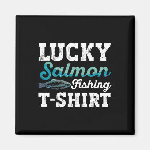 Fishing Salmon Shirt Men Fish Salmon Fisherman Magnet