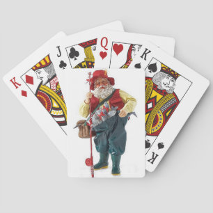 ***FISHING SANTA*** PLAYING CARDS