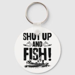 Fishing saying fishing key ring