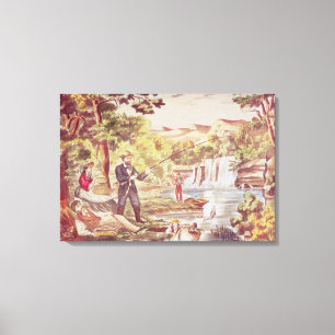 Fishing Scene Canvas Print