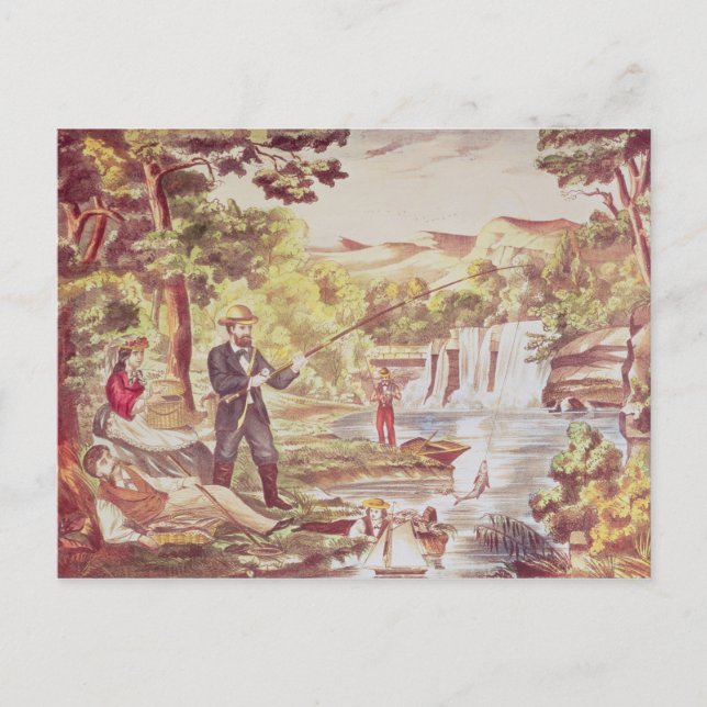 Fishing Scene Postcard (Front)