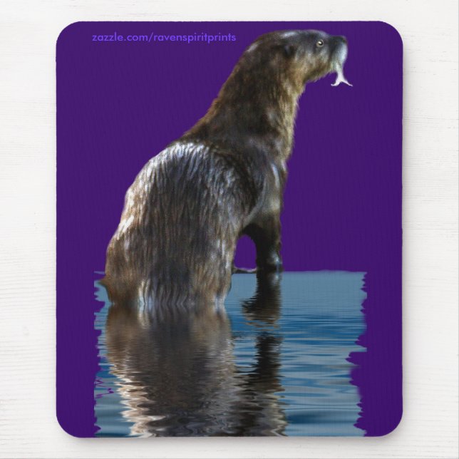Fishing SEA OTTER Mousepads (Front)