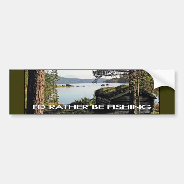 Fishing Shack Bumper Sticker (Front)