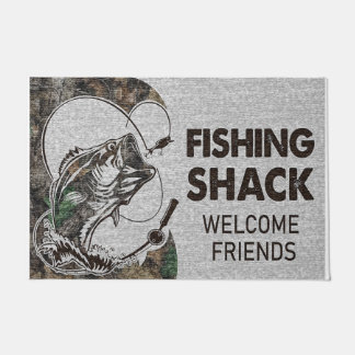 Fishing Shack Welcome Friends Doormat