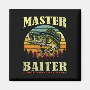 Fishing-shirt Master-byiter Funny Byss Dad Magnet