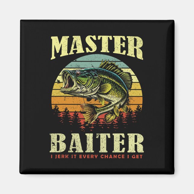 Fishing-shirt Master-byiter Funny Byss Dad  Magnet (Front)