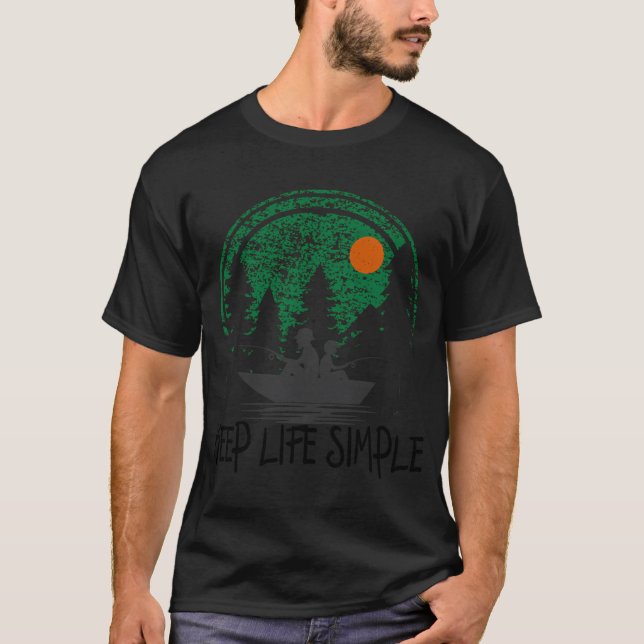 Fishing Sign Green T-Shirt (Front)