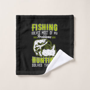 Fishing Solves Most Of My Problems Wash Cloth