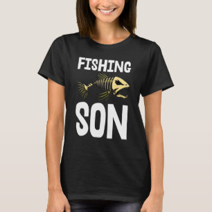 Fishing Son Tee Skeleton Fish Bone Tees Sharp Teet