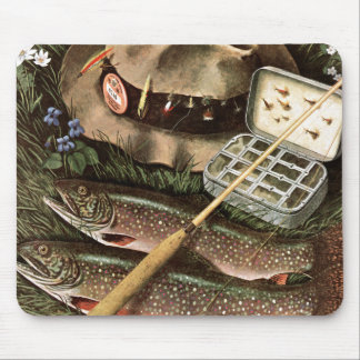 Fishing Still Life Mouse Pad