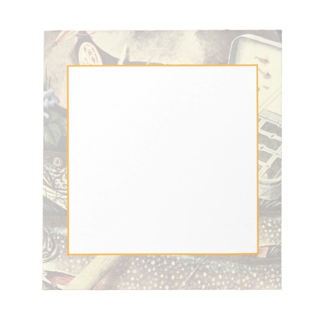 Fishing Still Life Notepad (Front)