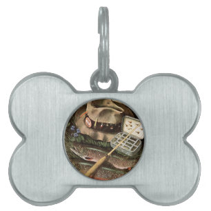 Fishing Still Life Pet ID Tag