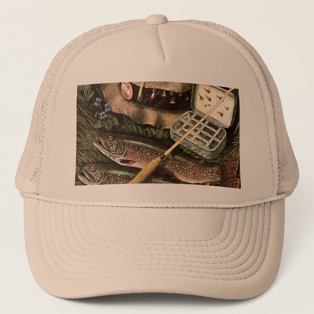 Fishing Still Life Trucker Hat (Front)