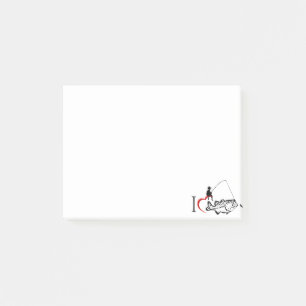 Fishing store post-it notes