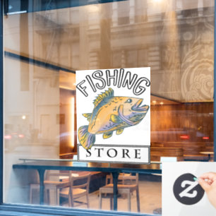 Fishing Store Sign and Badge