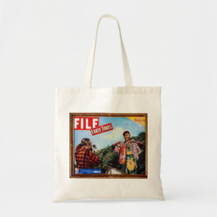 fishing story tote bag