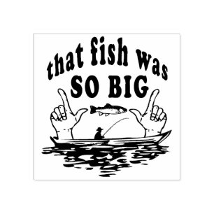 Fishing Story's   Rubber Stamp