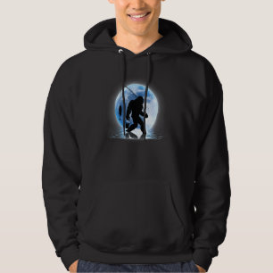 Fishing Stupid Blue Moon And Angler For Men Cloth Hoodie