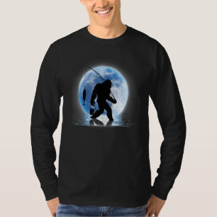 Fishing Stupid Blue Moon And Angler For Men Cloth T-Shirt