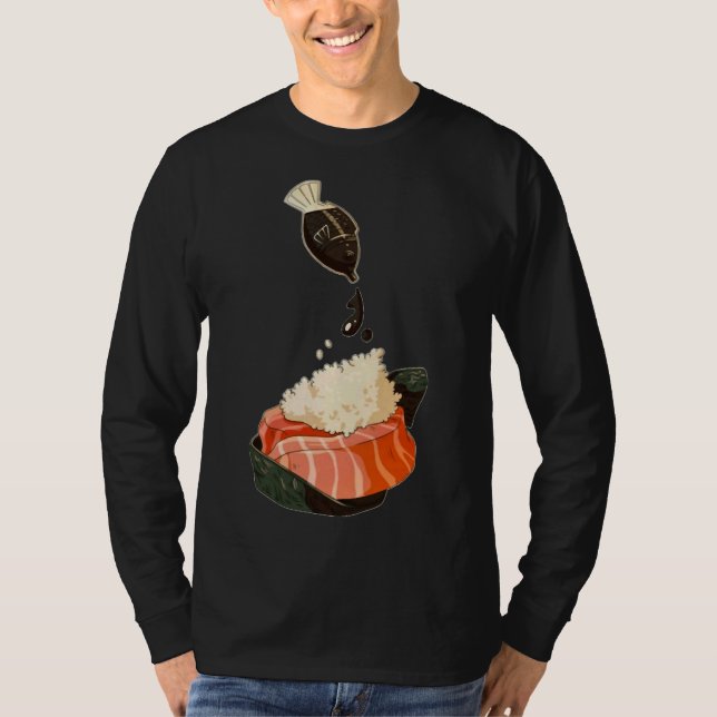 Fishing Sushi  T-Shirt (Front)