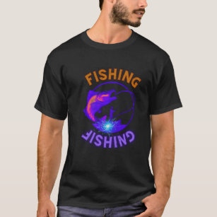 Fishing T-Shirt Thermal Fish; Blue,Orange Colours.