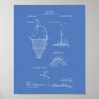 Fishing Tackle 1912 Patent Art Blueprint