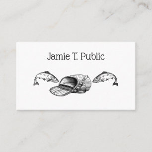 Fishing Tackle Bag and Fish Business Card