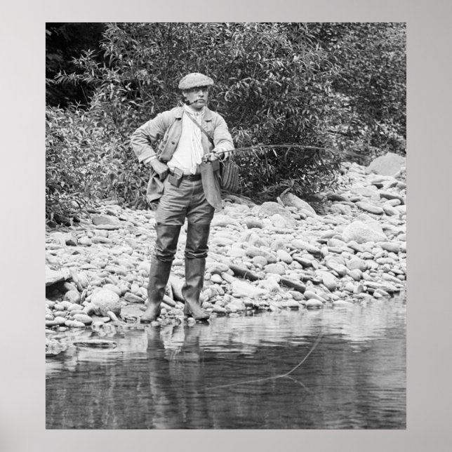 Fishing the Catskills, 1890s Poster (Front)