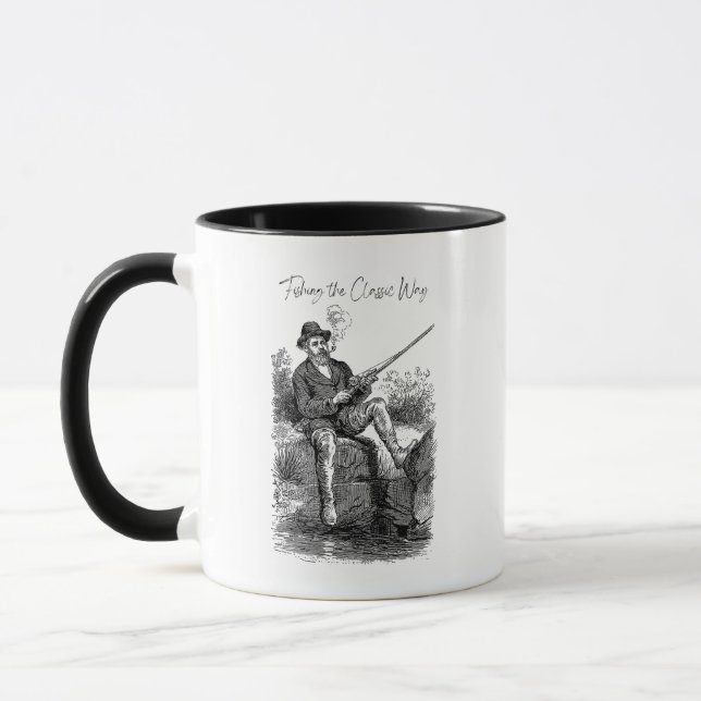 Fishing The Classic Way Mug (Left)