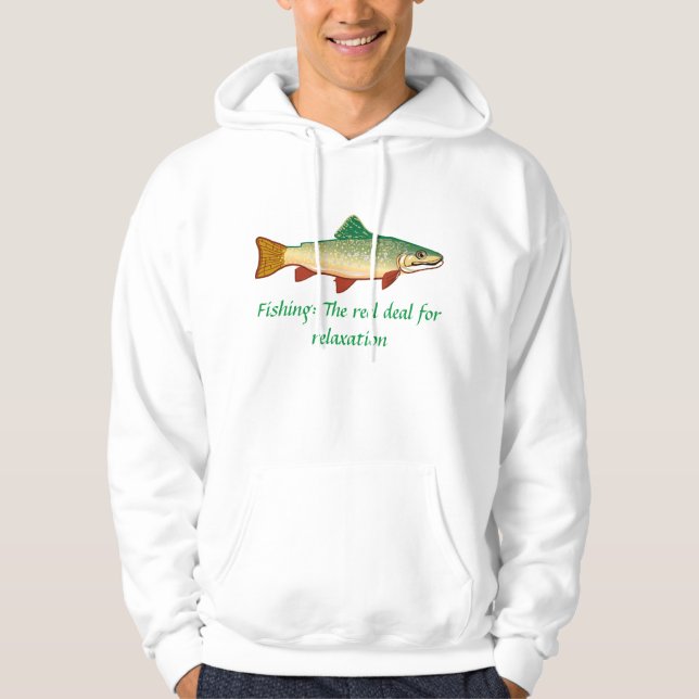 Fishing: The reel deal for relaxation... - Hoodie (Front)